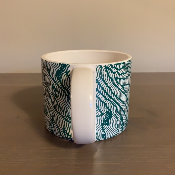 Kate Spade Saturday Teal and White Patterned Mug - Picture 3 of 8